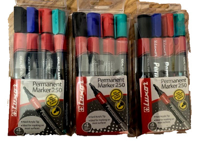 neu 3 x Luxor Permanentmarker 250 portofrei