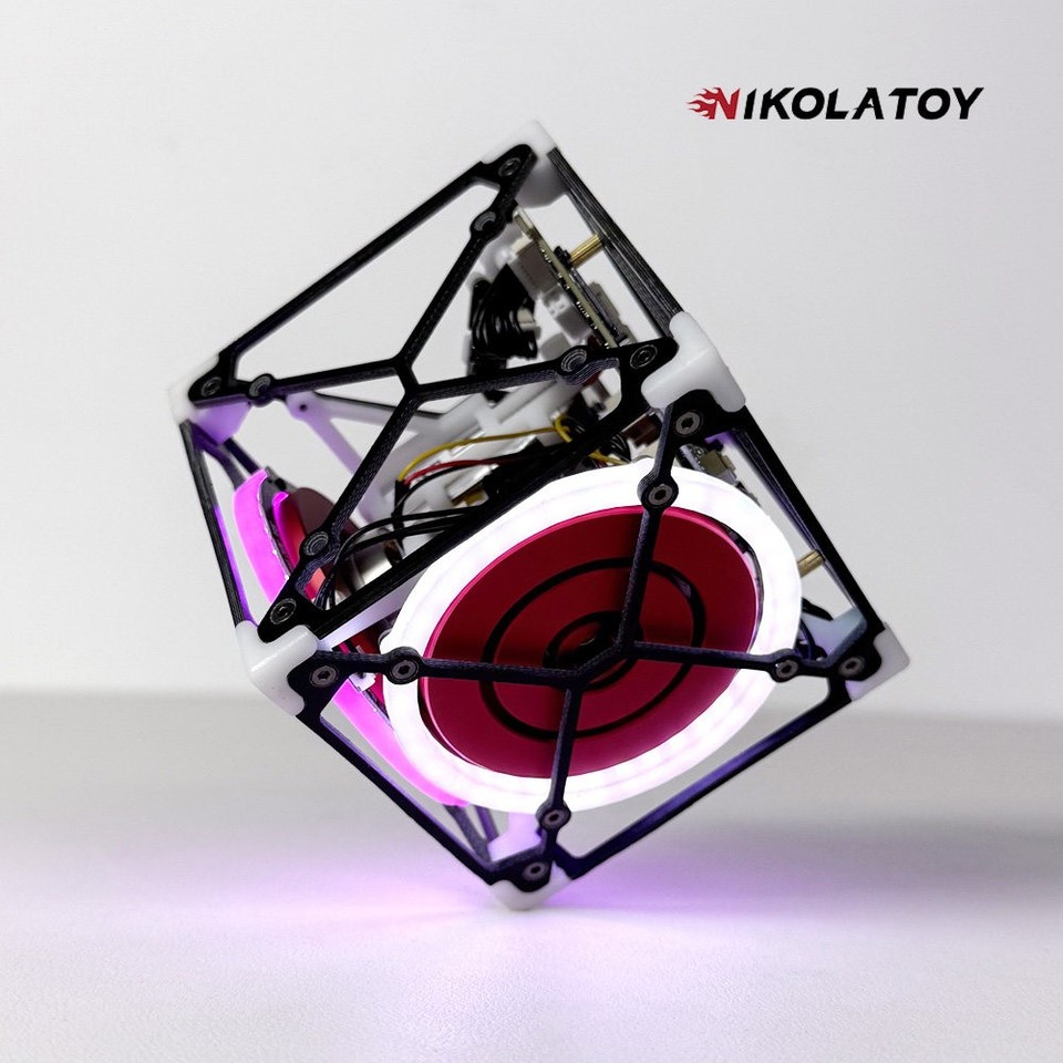 NIKOLATOY Self-Balancing Cube Gyroscope Toy - High Precision Tech Decor ...