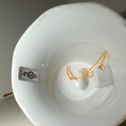 Fine China of Japan Porcelain Decorative Bell Floral Glossy White Yellow Green — photo 7