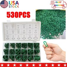 NEW 530PCS 18 Sizes Green O-Rings Assortment Kit For A/C Compressor