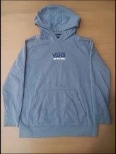 VANS Blue Off The Wall Skeleton Graphic Print Pullover Hoodie Youth L
