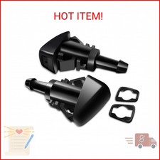 2 PCS Front Windshield Washer Nozzles, Washer Spray Jet Kit Fit for Chrysler, Do