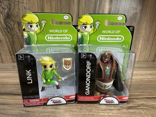 World of Nintendo 2.5 pulgadas Legend of Zelda Wind Waker figuras Link & Ganondorf