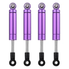 4 Pcs RC Shock Absorber 1/10 72mm Inner Spring Damper for 1/10 RC Car, Purple