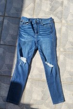 Rewash Distressed Real Curve High Rise Stretch Skinny Jeans Blue Size 9/29