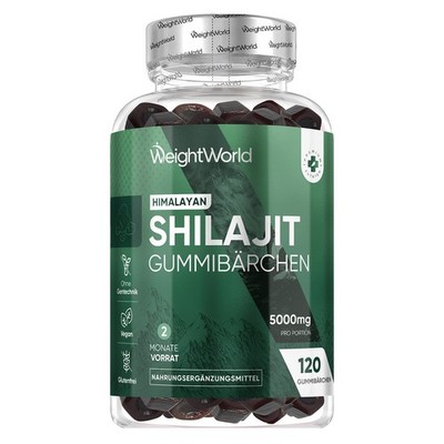 WeightWorld Shilajit 5000 mg 120 Gummies 2 Monate mit Vitamin A Kalium