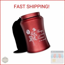 Large Cremation Urns for Adult Human Ashes, Up to 220 lbs Decorative Urn with Fl