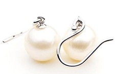 Pacific Pearls® 10 mm Genuine Australian South Sea Pearl Earrings EOFY Sale...