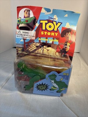 Disney TOY STORY REX Action Figure Thinkway Vintage 1995 glow in dark dinosaur