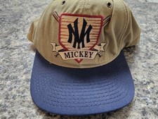 1990's Goofy's Hat Co Snapback Hat Cap Baseball Mickey NY Yankees Made in USA