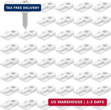 48 Pack 13/16 x 1/2 Inches Flush Nylon Window Screen Clip with Screws Offs