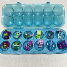 Hatchimals Colleggtibles 12 Pack Blue Egg Carton Tray Assorted Animal Figurines