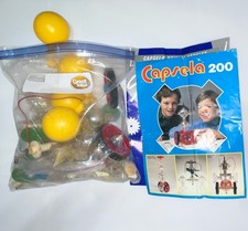 Capsela 200 Parts Mechanical Science Education Toy Set with Booklets As-is