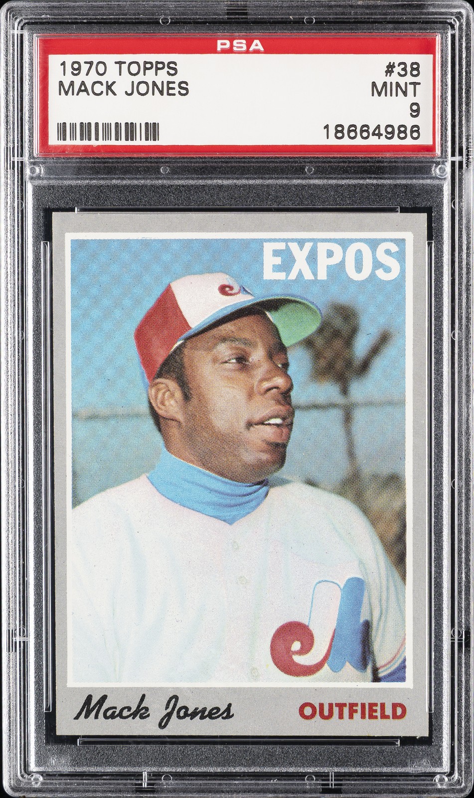 1970 TOPPS #38 MACK JONES PSA 9