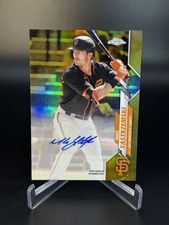 2020 Topps Chrome Update Series Mike Yastrzemski #USA-MY Gold Refractor # /50