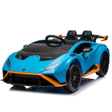 24V Licensed Lamborghini Huracan STO Ride On Super Car 360  Spin Drift LED Music
