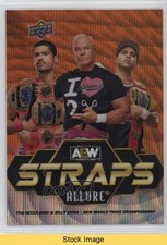 2024 Allure AEW Straps Orange Slice Anthony Bowens Max Caster & #S-19 READ 17rc
