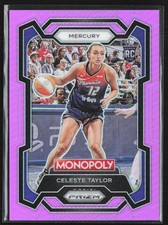 Celeste Taylor 2024-25 Panini Prizm Monopoly WNBA Purple RC /149 #66 Phoenix