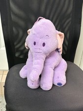 Disney Lumpy Plush Winnie Pooh Heffalump Purple Elephant Large Store Stamp 16"