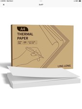 A4 Thermal Printer Paper 8.26" x 11.69" - 200 Sheets Compatible MT800/M08F A4...