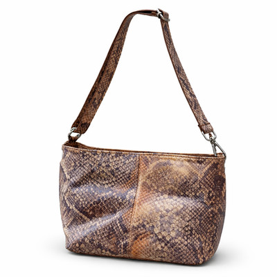 Luca Lorenzo Damen Beuteltasche Snake Leder Schultertasche Italy