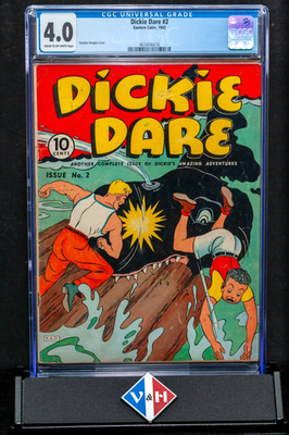 Dickie Dare #2 ~ CGC 4.0 ~ Stephen Douglas cover ~ Eastern Color (1942)