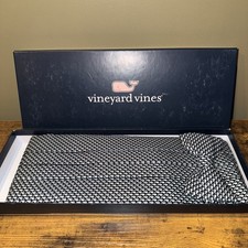 Vineyard Vines 100 Silk Whale Print Cummerbund Bow Tie Set Black NEW 115