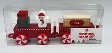 NEW Target Bullseye Playground Christmas Wooden Train Set Snowman