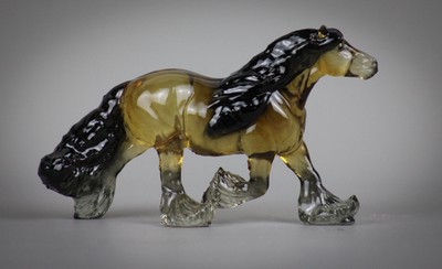Clearware Buckskin Bumble Gypsy Vanner Horse ~ Breyer Stablemate Sized 1:32