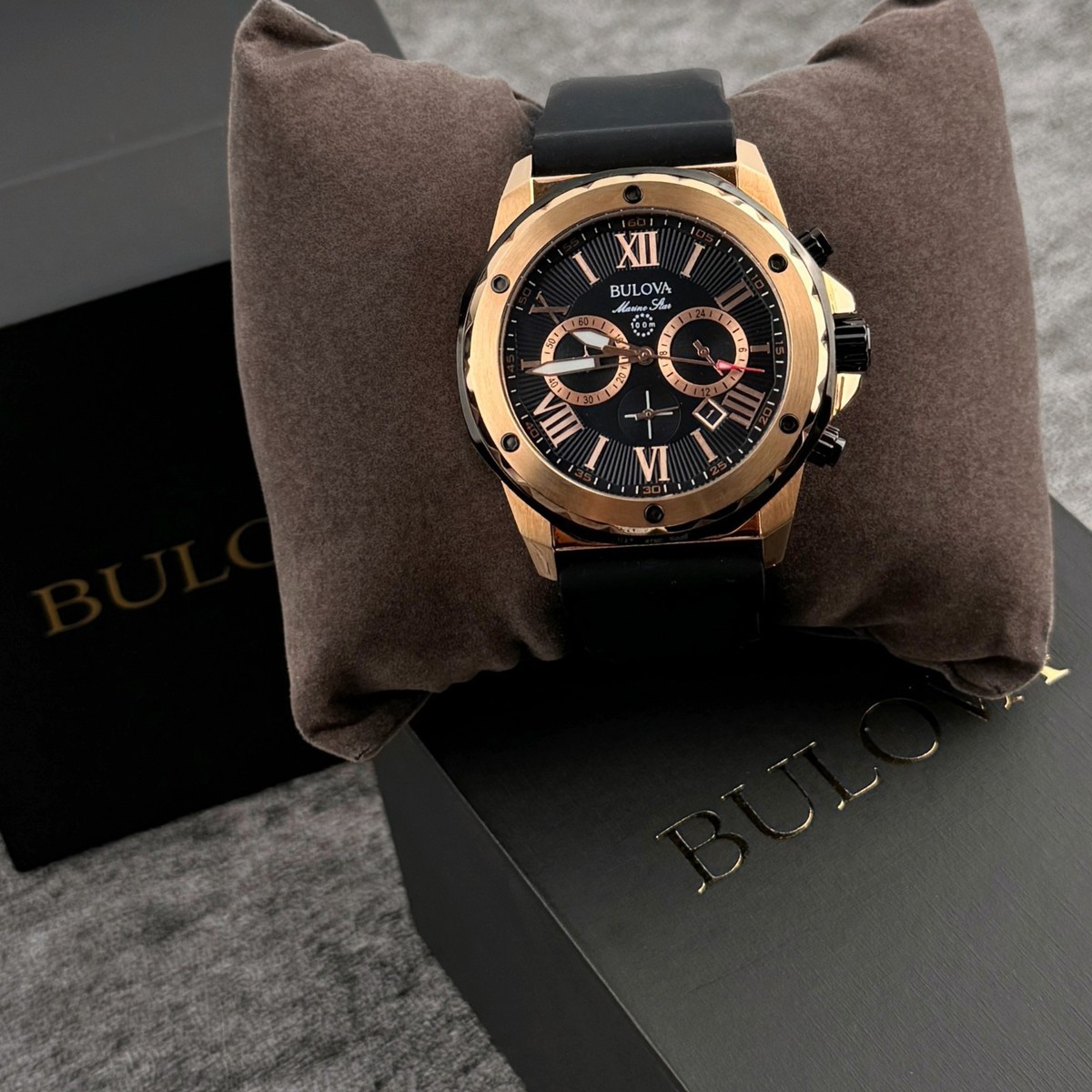 BULOVA Marine Star 98B104 クロノグラフ腕時計 クォーツ bulova-marine-star-gents-