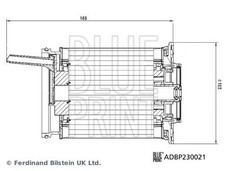 BLUE PRINT ADBP230021 Fuel Filter Fits Audi A6 Q7 Q8 Bentley Bentayga VW Touareg