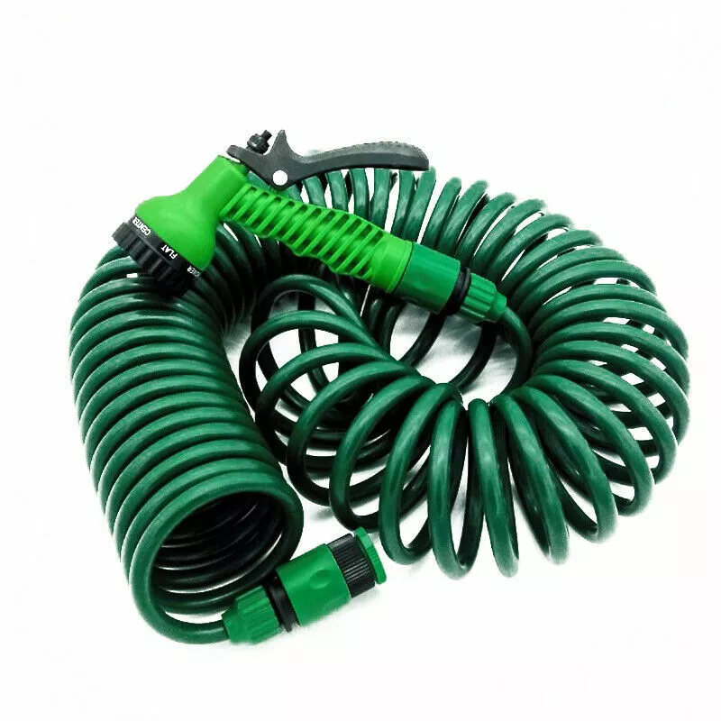 Coil water hose outlet