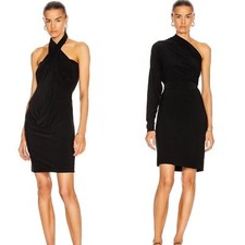 NORMA KAMALI All in One Convertible Black Dress, Size S Cocktail Revolve FWRD