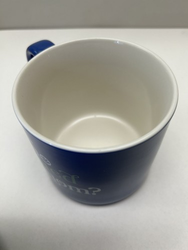 Parker Lane 16oz Stoneware Coffee Cup Mug Who Rescued Whom **Free Shipping** - Picture 6 of 8