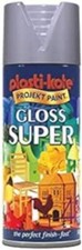 PLASTIKOTE SUPER GLOSS SPRAY PAINT 400ML ALL COLOURS FOR PLASTIC METAL WOOD NEW