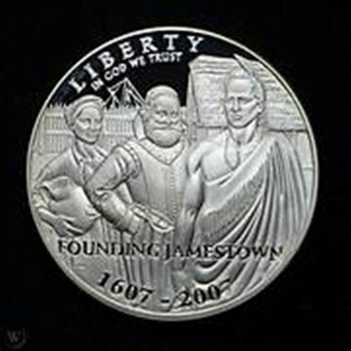 2007 P Jamestown Silver Dollar Gem Proof - Picture 1 of 2