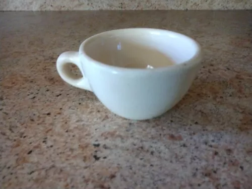 Vintage Caribe China Restaurant Ware Puerto Rico USA Mug Coffee Cup Solid Tan