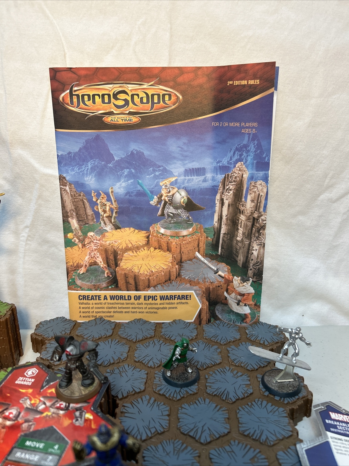 Heroscape Large Lot Of Terrain + Figures + Cards + Marvel & More eBay