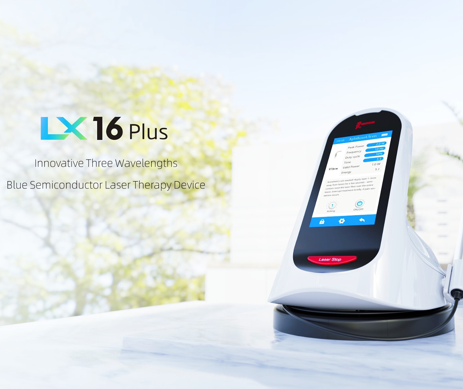 Woodpecker Dental LX16 Plus Diode Laser Therapy Device 3 Wavelengths