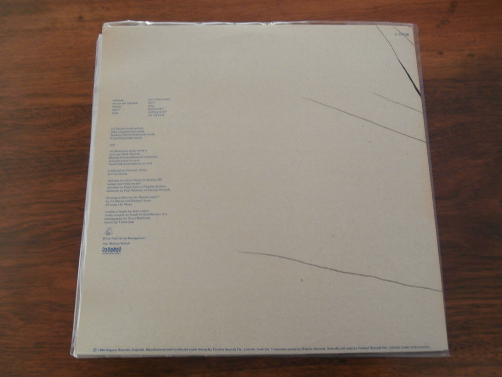 Flowers Icehouse Gate Fold LP Original Australia Pressing 1980 Very