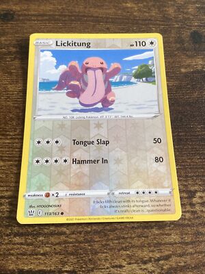 Pokemon Lickitung 113/163 Reverse Holo Battle Styles D1765*