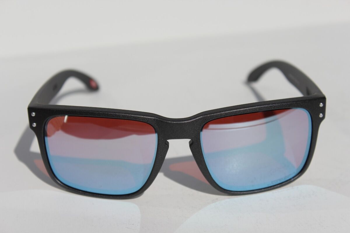 OAKLEY Holbrook Sunglasses Steel/Prizm Snow Sapphire OO9102 OAKLEY Holbrook Sunglasses Steel/Prizm Snow Sapphire OO9102