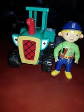 Bob the Builder TRAVIS THE FARM TRACTOR & WENDY FIGURE..