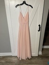 NWT David  s Bridal Petal Spaghetti Strap Criss-Cross back size 8
