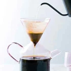 Pink Pour Over Coffee Maker - Borosilicate Mouth Blown Glass w/ Handle