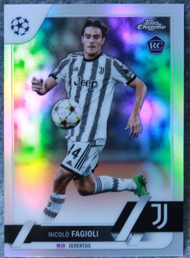 2022-23 Topps Chrome UEFA UCC Nicolo Fagioli RC Refractor #53