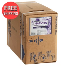 Grape Flavor Beverage Concentrate Soda Syrup 5 Gal. Bag in Box Easy To Use | USA