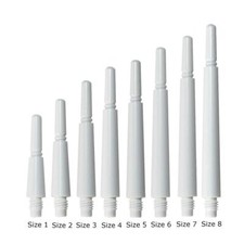 COSMO FIT SHAFT GEAR NORMAL-SPINNING DART SHAFTS - WHITE - SET OF 3