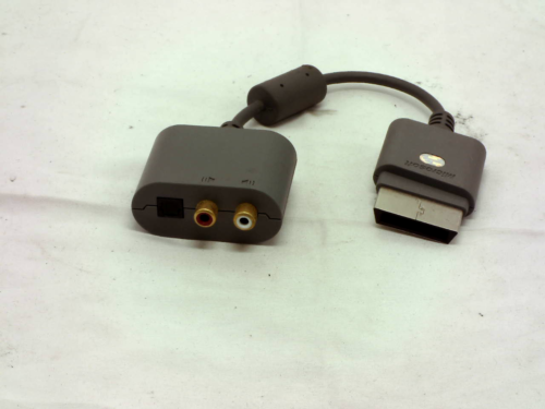 Official Genuine Microsoft Xbox 360 RCA Optical Audio Adapter AV Cable - Afbeelding 1 van 2