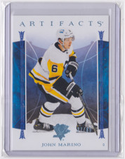 2022-23 UD ARTIFACTS LIGHT BLUE STEEL PARALLEL 37/85 JOHN MARINO #57 PENGUINS
